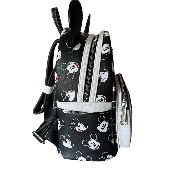 Disney Parks Loungefly Black White Mickey Mini Backpack 2025 Classic NWT NEW Tag - Picture 3 of 15